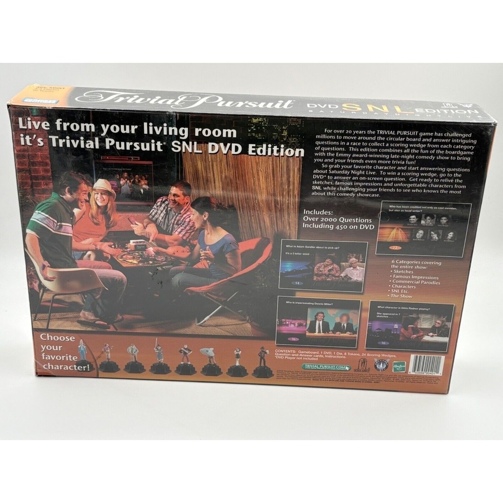 Trivial Pursuit DVD SNL‎ Edition Board Game 30 Seasons Vintage 2004 SEALED - Picture 2 of 5
